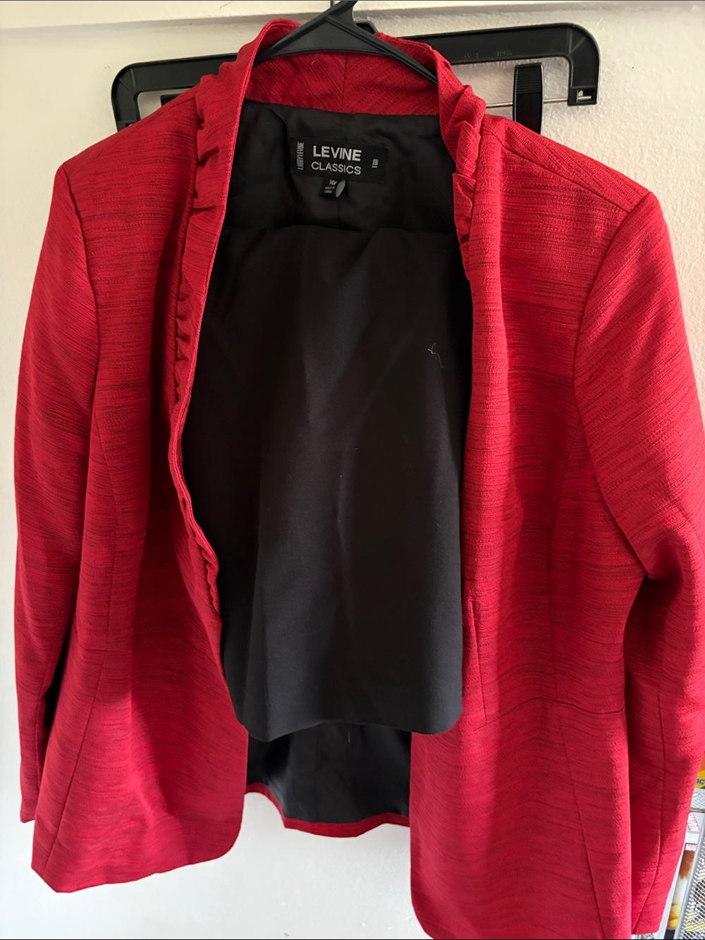 Blazer and skirt set Women’s Red Open-Front Blazer